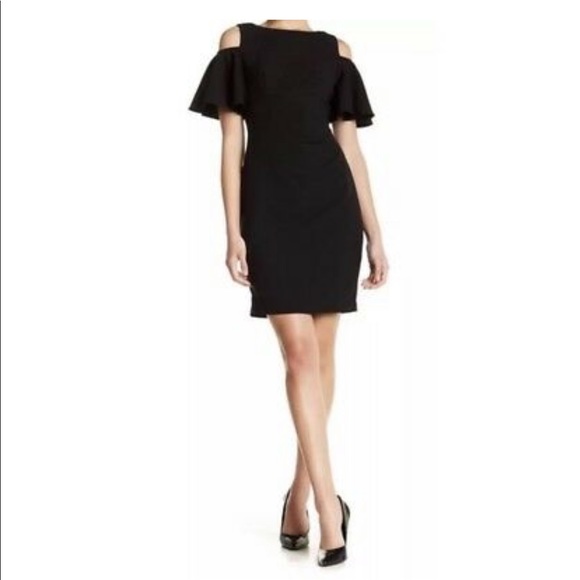 NWT Eliza J Black Cocktail Dress - Picture 3 of 5